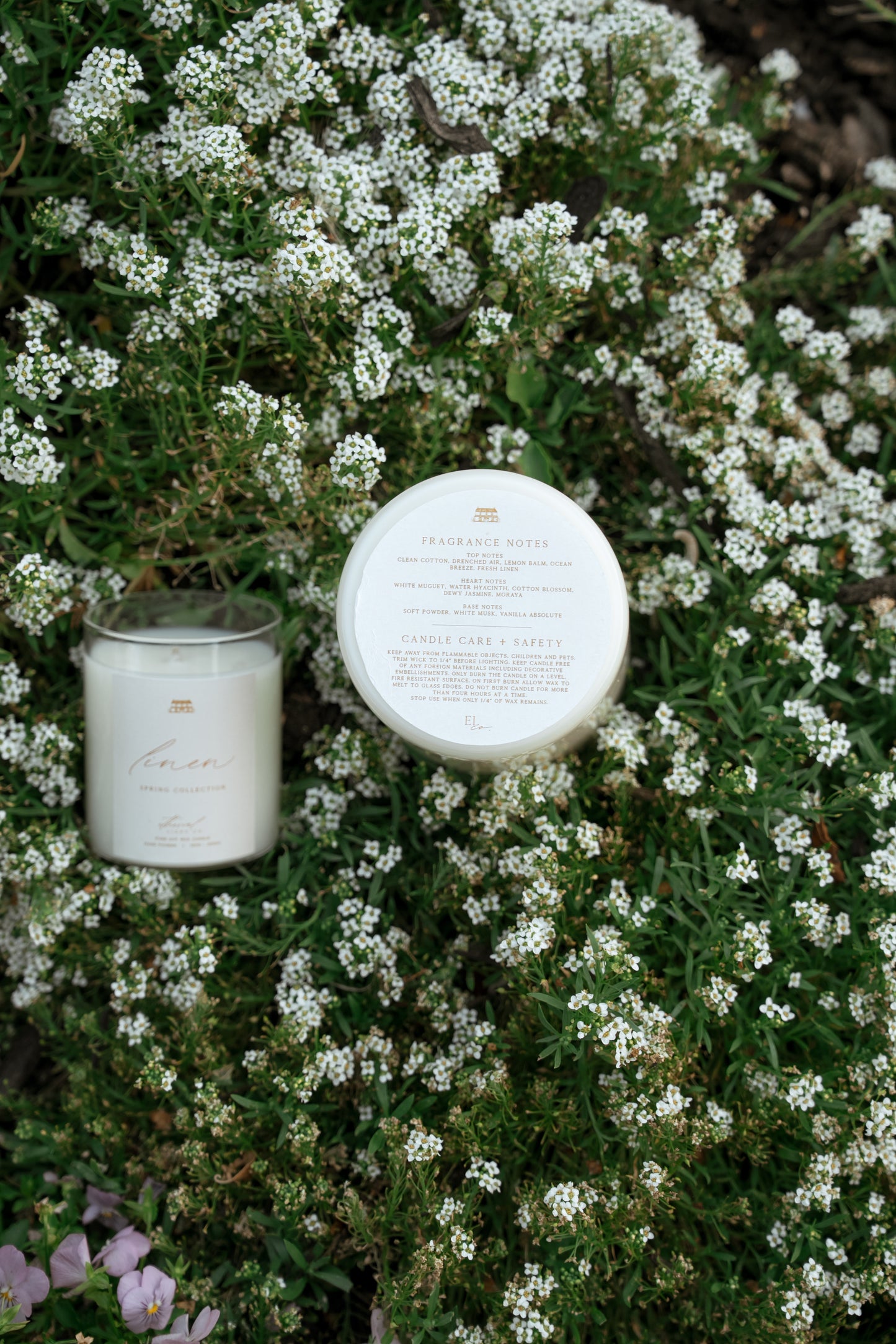 Spring Collection   -   Linen   -   Sun-dried French Linen Candle