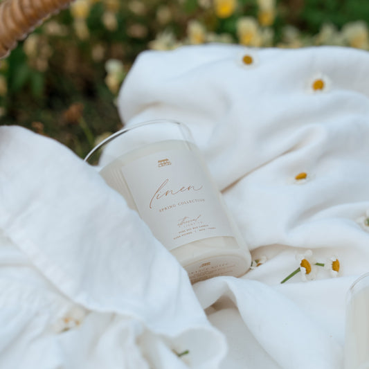 Spring Collection   -   Linen   -   Sun-dried French Linen Candle
